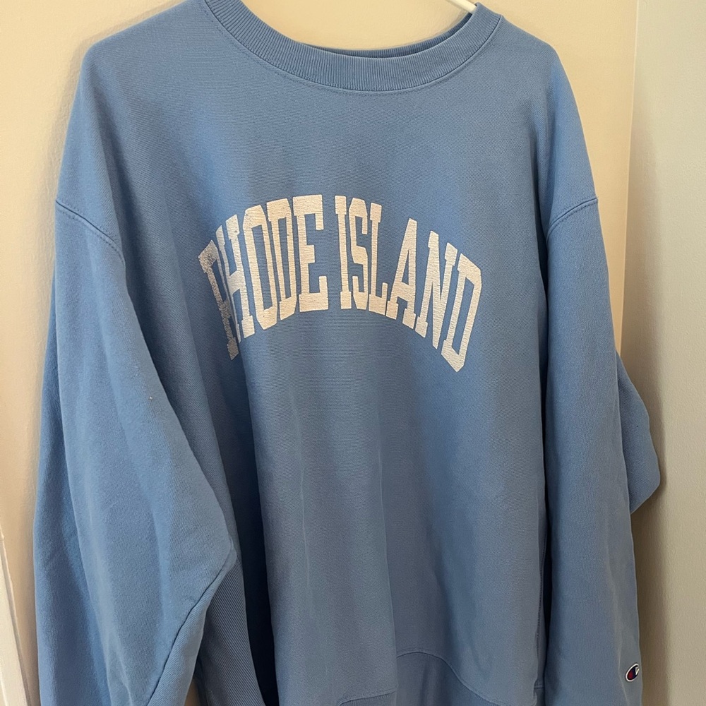 Champion Light Blue Rhode Island Crewneck